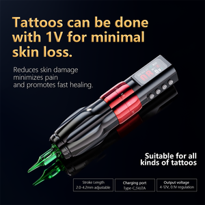 V79 SMP e tatuaggio a doppia modalità corsa 2.0-4.2MM regolabile senza fili SMP tatuaggio macchina per puntura e tatuaggio - Product Image 5