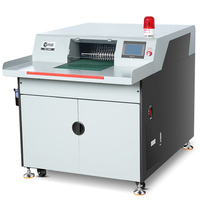 Déchiqueteuse de documents pour papier/CD/DVD/VCD/Blu-ray/cartes IC, capacité 500 feuilles, taille de coupe 10,5*40mm, largeur d'entrée 450mm, bac de 500L