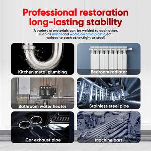 Resina Epossidica ad Alta Temperatura HG111 500g, Stucco per Riparazione Metalli, Colla AB Super Adesiva per Saldatura Pesante, Adatta per Riparazioni Metalliche - Product Image 3