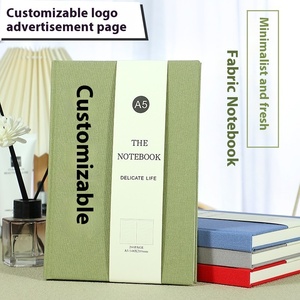 Linen A5 Vải Máy Tính Xách Tay Bìa Cứng Vải Notepad Nhật Ký Chủ Đề May Ràng Buộc Tay Cuốn Sách Biểu Tượng Tùy Chỉnh Cho Các Trường Học Quảng Cáo - Product Image 3