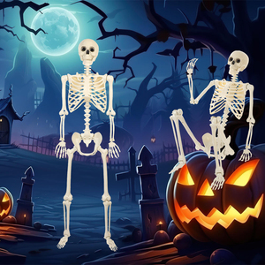 Modelo de esqueleto de Halloween, simulación de esqueleto humano, decoración para casa embrujada, accesorios para fiestas de terror, venta al por mayor - Product Image 3