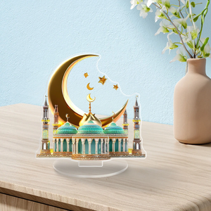 Decoración Temática de Ramadán DAMAI, Adornos Acrílicos para el Hogar con Diseño de Castillo Lunar, Adornos Decorativos para las Fiestas - Product Image 4