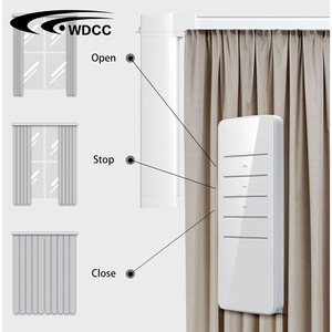 Sistema motorizado de riel de cortina, Motor eléctrico de CC para cortinas, tuya inteligente, asistente de <span class=keywords><strong>Google</strong></span>, aplicación de control, Riel de riel de cortina - Product Image 5
