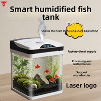 Nouveau style Guangdong – Petits aquariums en verre transfrontaliers, humidificateur économe en énergie, aromathérapie, pour salon et bureau