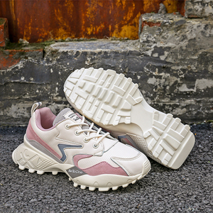 Nuevos Zapatos Deportivos de Mujer <span class=keywords><strong>con</strong></span> Cordones, de Microfibra y Cuero, <span class=keywords><strong>con</strong></span> Plataforma y <span class=keywords><strong>Cuña</strong></span>, Cómodos para Caminar y Correr - Product Image 2