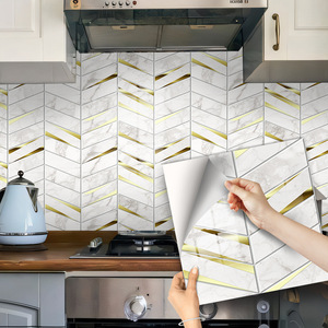 6 pièces/ensemble, autocollants muraux en PVC imperméables et anti-huile <span class=keywords><strong>pour</strong></span> cuisine et <span class=keywords><strong>salle</strong></span> <span class=keywords><strong>de</strong></span> <span class=keywords><strong>bain</strong></span>, autocollants muraux autocollants épais, vente chaude - Product Image 4