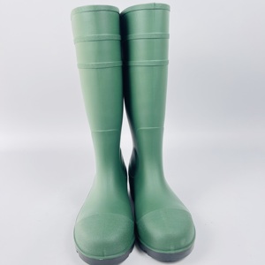 Green Safety Rain <strong>Boots</strong> with <strong>Steel</strong> <strong>Toe</strong> Waterproof PVC Work <strong>Boots</strong> for <strong>Women</strong> AntiSlip Industrial Rain Shoes <strong>Steel</strong> <strong>Toe</strong> Rubber <strong>Boots</strong> - Product Image 1