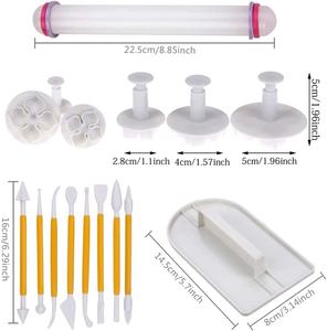 49 piezas <span class=keywords><strong>de</strong></span> plástico <span class=keywords><strong>de</strong></span> grado alimenticio número Fondant émbolo cortador hornear pastel <span class=keywords><strong>molde</strong></span> pastel decoración Kit conjunto herramientas/ - Product Image 5