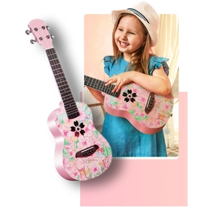 Jelo SLG-U1 23 \ "in fibra di carbonio Ukulele laterale 4 corde basso giocattolo con corde in Nylon Design classico prezzo all'ingrosso - Product Image 2