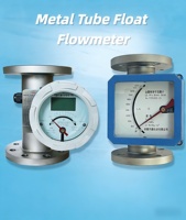 Débitmètre tubulaire métallique de qualité professionnelle certifié ATEX avec affichage numérique pour gaz et liquides, raccordement par bride, IP65