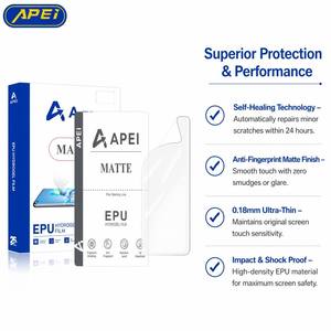 Protector de Pantalla de Hidrogel EPU APEI de 0.18mm <span class=keywords><strong>para</strong></span> Teléfono Móvil, Autorreparable, Antiexplosión, Antirrayas, Corte 3D - Product Image 3