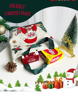 Sac de rangement pour bonbons de Noël personnalisé avec motif Père Noël, imperméable, durable, cadeaux publicitaires, sac en toile
