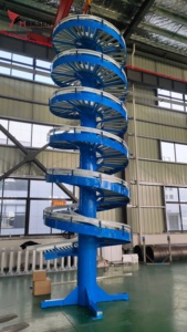 Malları indirmek için özelleştirilmiş <span class=keywords><strong>Spiral</strong></span> kaldırma konveyör sistemi dikey yerçekimi <span class=keywords><strong>Spiral</strong></span> makaralı konveyör - Product Image 3