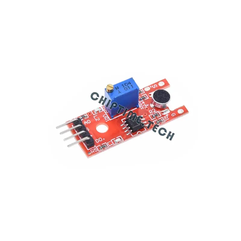 Modul Sensor suara Chiptime KY-038 mikrofon modul Sensor suara Kit Output Digital Analog papan Sensor suara