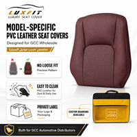 Housses de siège en cuir PVC Luxfit, spécifiques aux modèles, pour pick-up double cabine 2016-2023, ensemble complet, ajustement personnalisé, OEM ODM, toutes saisons, 5 places, luxe