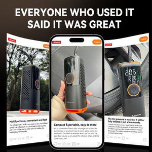 Compresseur d'air pour pneus de voiture rechargeable 6000 mAh avec affichage LED et arrêt automatique - Product Image 4