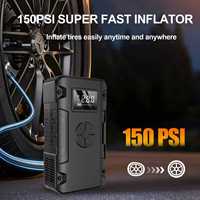 2026 L963 4-en-1 Offre Spéciale Démarreur de Voiture Portable 12V 1000A 10000MAH avec Compresseur d'Air et Batterie Externe
