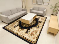 Tapis tissé Wilton classique à motif floral, fabriqué à la machine, rectangulaire, à poils moyens, antidérapant, résistant au feu, écologique, pour usage domestique