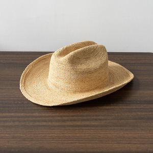 <span class=keywords><strong>2025</strong></span> 2026 <span class=keywords><strong>New</strong></span> Arrival mùa hè thời trang xu hướng handmade Tây cao bồi hat Raffia rơm bãi biển Sun hat - Product Image 1