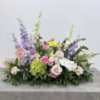 Groothandel Real Touch Kunstbloemen voor looppaden, witte hortensia bloemen, bruidsgang bloemen, bruidsboeket