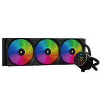 Refroidisseur de processeur liquide AIO Thermalright Frozen Magic 360 Digital ARGB Noir avec écran numérique et ventilateur PWM 360 mm pour PC de bureau gaming