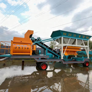 Usine directe JS750 Centrale à béton mobile 45m3H Ligne <span class=keywords><strong>de</strong></span> production <span class=keywords><strong>de</strong></span> machines <span class=keywords><strong>de</strong></span> dosage pour la construction Installation facile <span class=keywords><strong>Prix</strong></span> budgétaire - Product Image 2