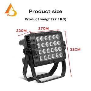 AICPOSE 24pcs 18w Projecteur LED haute puissance 6 en 1, projecteur LED étanche - Product Image 5