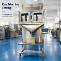 Machine de remplissage automatique de granulés avec affichage du poids à double échelle pour particules sèches, grains, semences et granulés d'aliments pour animaux