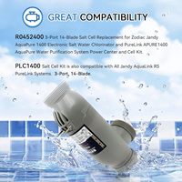 Kit de cellules PureLink PLC1400-25 à 3 ports avec raccords universels en PVC et câbles de 25 pieds Système de purification par chloration d'eau salée