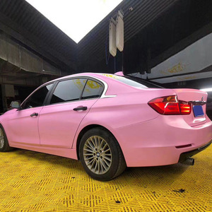 Pellicule de vinyle en céramique rose mate 1.52x18m, kit d'intérieur complet, bon marché, pour voiture - Product Image 6