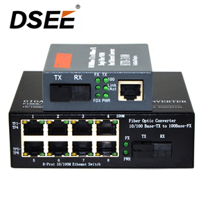 8 RJ45พอร์ต + 1พอร์ตไฟเบอร์สวิตช์ไฟเบอร์ Media Converter กิกะบิตไฟเบอร์ออปติก - Product Image 3