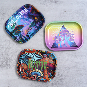 Jinlin bán buôn biểu tượng tùy chỉnh kim loại cán khay hộ gia đình hút phụ kiện chất lượng cao lưu trữ phục vụ khay - Product Image 3