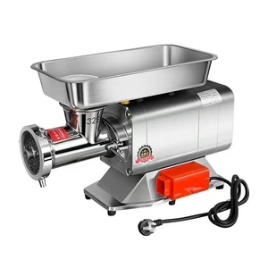Picadora de carne eléctrica comercial de alta resistencia, de acero inoxidable, máquina para hacer salchichas para carnicería - Product Image 1