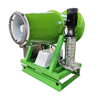 Pistolet de pulvérisation de brouillard métallique automatique télécommandé BLUE OCEAN 60 mètres, canon à eau électrique 380V pour jardins et sites miniers