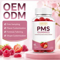 Gummies OEM à Marque Blanche pour l'Équilibre Hormonal PMS, Extrait Herbal, Soutien Santé Féminine et Soulagement des Règles