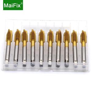 Maifix 1PC M3 M4 M5 Tige <span class=keywords><strong>de</strong></span> taraudage à cannelure droite pour trous aveugles, avec revêtement en étain, usinage CNC, <span class=keywords><strong>type</strong></span> plat, taraudeur à pointe - Product Image 6