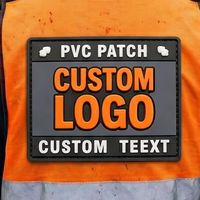 Patch en PVC personnalisé avec logo de marque 3D, patch en silicone à crochets et boucles, patch en PVC souple, étiquettes en caoutchouc pour vêtements