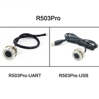 Module de capteur d'empreintes digitales capacitif en métal UART/USB R503Pro, M25mm, capacité 1500, contrôle LED RGB rond pour contrôle d'accès