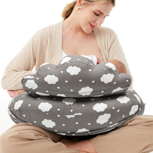 Oreillers multifonctionnels confortables pour l'allaitement et les bébés, pour femmes enceintes, garnissage en mousse douce pour le corps et le dos, lavables et amovibles - Product Image 2