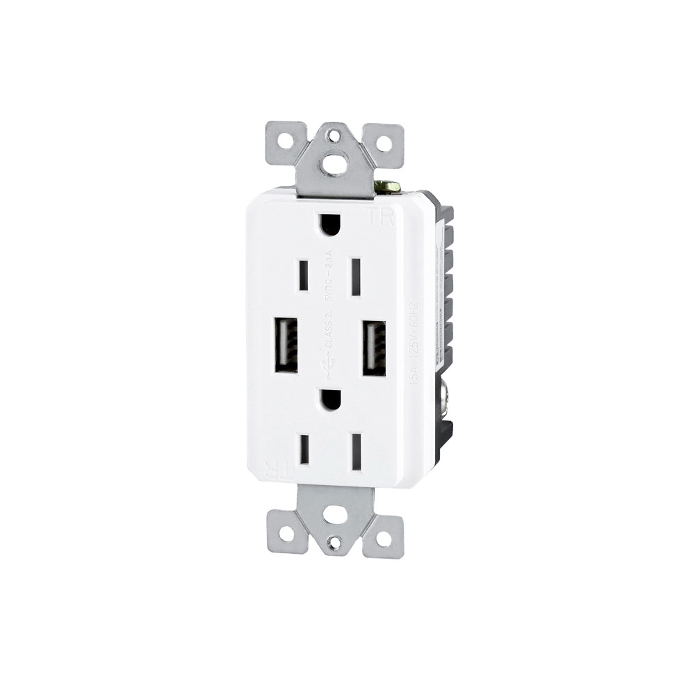 C Dual USB Charger USB Receptacle USB Outlet