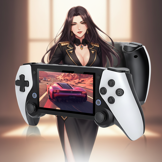 LR M25 Retro Mini Handheld Game Console 4.3 IPS Screen Wi-Fi Portable 3D Classic Games Built-in 30000mAh Battery Quad-core Linux