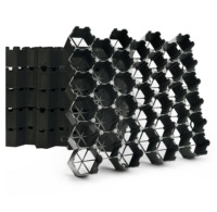 Calandre en plastique de 60mm, grille d'herbe pour le stationnement