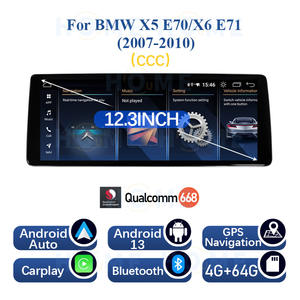 Reproductor Estéreo Multimedia para Auto Android 13 para <span class=keywords><strong>BMW</strong></span> X5 E70 F15 <span class=keywords><strong>X6</strong></span> E71 F16 2007-2019 12.3'' Carplay AndroidAuto Mirrorlink BT GPS 4G - Product Image 3