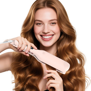 Negative Ion Curling Iron With Led Display Deep V Shape For Quick Hair Styling - Product Image 1