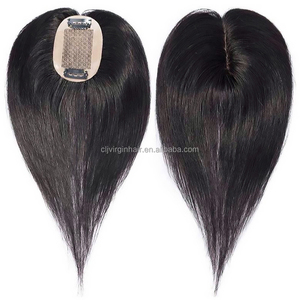 2x3 "(5*8cm) Lụa cơ sở tóc <span class=keywords><strong>Topper</strong></span> | tóc <span class=keywords><strong>Topper</strong></span> cho phụ nữ | cljhair - Product Image 1