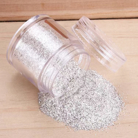 Poudre de paillettes argentées en vrac, Pigment de paillettes de platine pour ombre à paupières, vente en gros