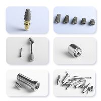 Conexión Cónica Interna de Dos Piezas CT/CTV para Abutment Recto 11 °   Cono Morse Hexagonal Interno Ti-6Al-4V ELI Compatible con Osstem