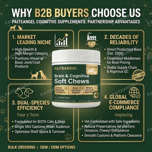Suplemento Masticable Suave para Cognición Canina y Felina con DHA y Fosfatidilserina para Claridad Mental, Venta <span class=keywords><strong>al</strong></span> <span class=keywords><strong>por</strong></span> <span class=keywords><strong>Mayor</strong></span> OEM, Marca Privada - Product Image 2