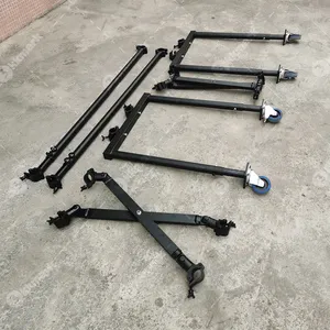 Tinggi yang dapat dilepas pra-rig bergerak panjang kepala panggung pencahayaan aluminium truss troli cart