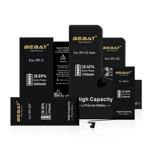 Bebat 배터리 스마트 폰 모바일 핸드폰 배터리 아이폰 4 4s 5 5s se 6 6s 6p 7s 7p 8 8p 플러스 x xr xs max 11 pro se 2016